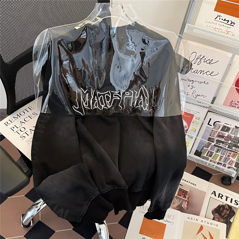 废土风脏脏卫衣男秋季美式hiphop外春秋款潮牌重磅衣服Y3802/P50,男装卫衣,星座506