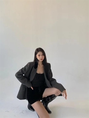 拼接设计外套，其它，HE