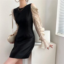 2022#春款 货号6203黑色，米杏S～XL，其它，序儿