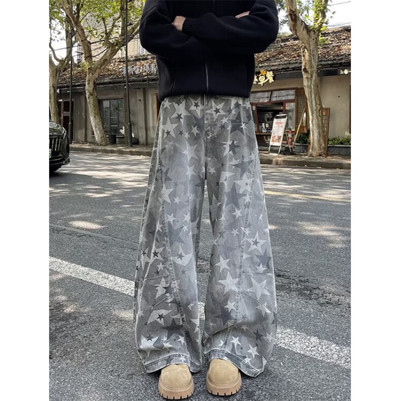 气质潮流流行牛仔裤慵懒百搭日系简约文艺ins新款原宿NA716,男装牛仔裤,星座1116A（原606A-3）