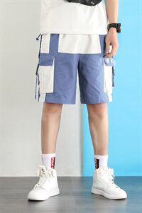夏季新款男套装2件套时尚潮款青少年款工装工业风DK021+DK089-P75图片