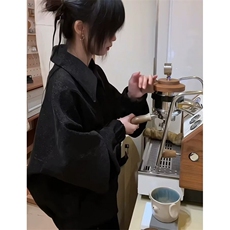 美式水墨花斜纹肌理老钱灰夹克男外套潮牌秋冬JW9338，男装夹克，星座1116A（原606A-3）