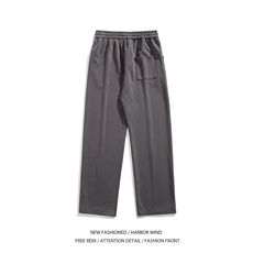 抖音品质潮流宽松拉链褶皱设计宽松冲锋裤B315-K24002-p55控78，男装休闲裤，电商B315