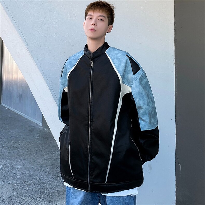 美式PU皮外套女秋冬季新款机车服HY156P85,男装工装外套,星座1116-2