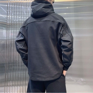W9152-P68 网图现货 春季新款大口袋工装拉链套头连帽卫衣夹克图片