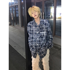 【有货】cleanfit蓝色小香风外套男高级感痞帅夹克W1042LL-特P58，男装夹克，星座1007（原301D）