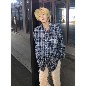 【有货】cleanfit蓝色小香风外套男高级感痞帅夹克W1042LL-特P58图片