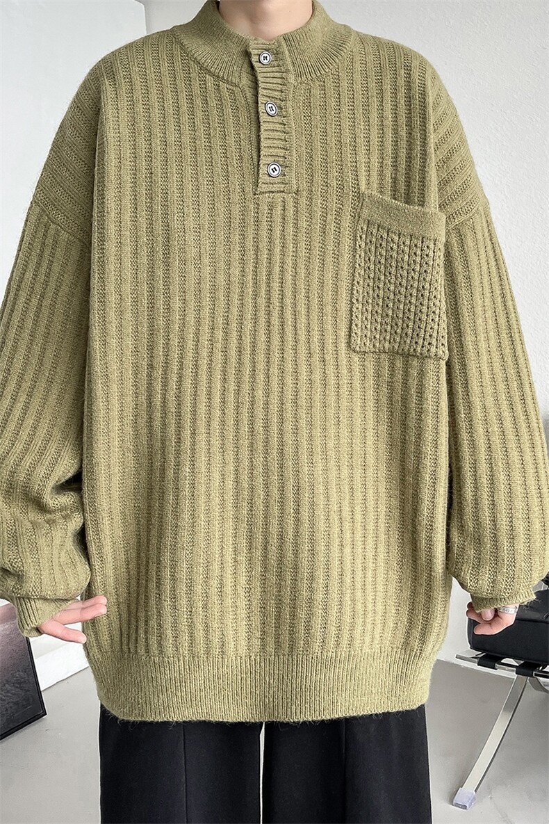 M8178/P65冬季毛衣男秋冬季宽松保暖半高领针织衫打底宽松外套,男装T恤,电商A141
