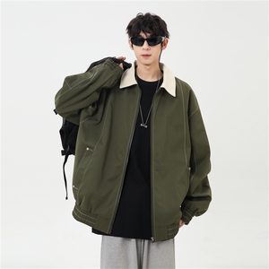 秋季休闲痞帅工装翻领夹克潮流外套得物二开XZ301b-2-JK2585P78图片