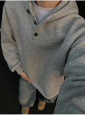 网图纽扣连帽卫衣男款加厚美式复古cleanfit高领外套WY180-特P50，女装短外套，星座1007（原301D）