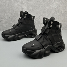 X4636-275秋冬新款加绒男鞋厚底增高老爹鞋高帮鞋男时尚休闲短靴，男鞋靴子，星座1407-3