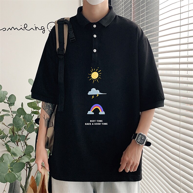 PL57141-P35翻领短袖polo衫男大码胖子半袖t恤男有领保罗衫模特,男装Polo衫,电商A040