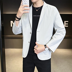 春季新款商务风西装外套男休闲西服男士西服JK02628-P83，男装西服套装，星座308B-2