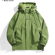 冲锋衣外套男秋季2025新款户外登山服潮牌休闲工装夹克W6621-P47，男装夹克，星座412-1