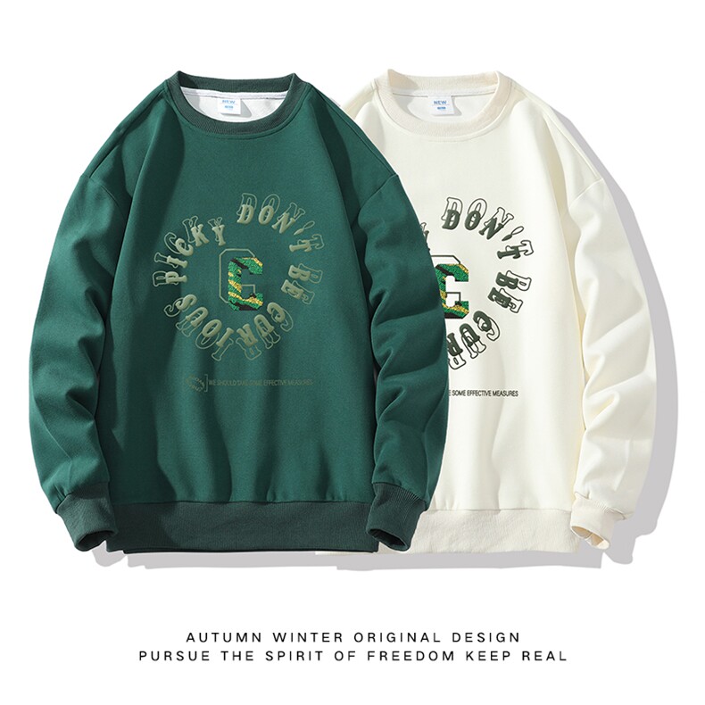 秋季新款男百搭高街ins风卫衣白底平铺VE200Y9-P51控88,男装卫衣,星座717
