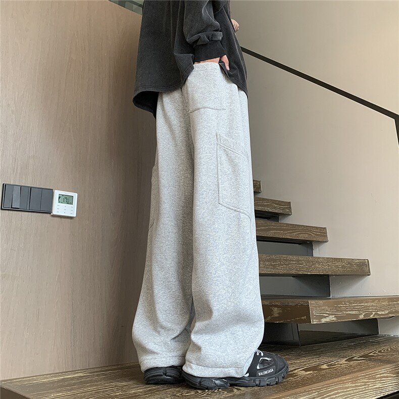 已出货2025年秋季新款宽松休闲卫裤男D329-QM756-P65-控88,男装休闲裤,电商D329