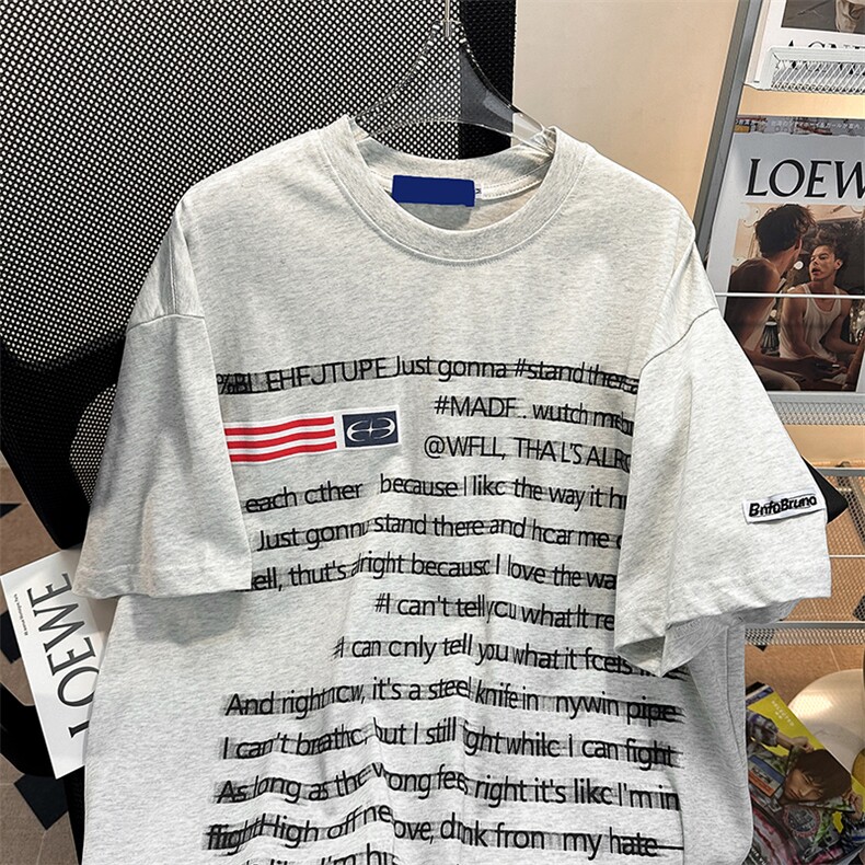 C318-P322024新款设计感小众上衣夏季美式潮牌短袖T恤男现货,男装T恤,星座512-6