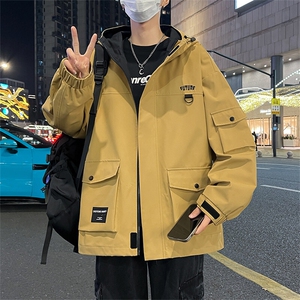 现货8501-P75大码控138春季大码户外连帽夹克外套图片