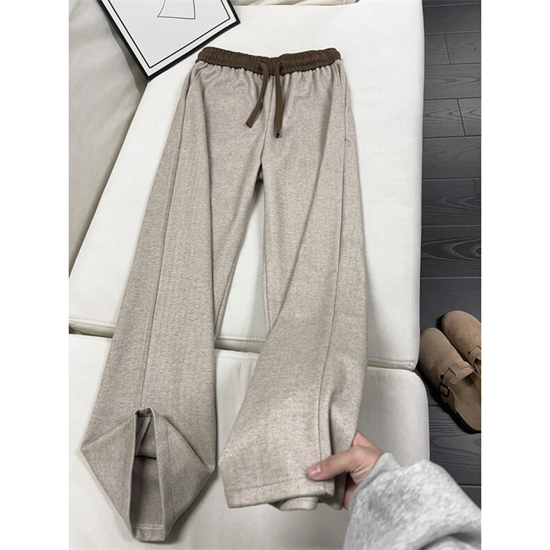 B221 美式ins暗黑高品质加厚毛呢休闲裤 LK24417-特P50控88图片