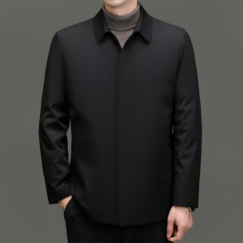 BN23789钱塘2020-2商务简约冬季厚款中年男士90鹅绒羽绒服P220图片