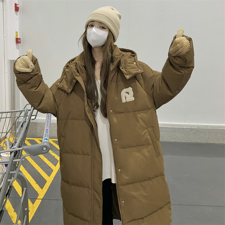 现货25年原创新标90白鸭绒自制长款字母羽绒服2D009-Y16P350控528,女装羽绒服,2D009