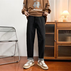 218-1-P50-RK705新款时尚休闲潮男百搭加绒加厚牛仔裤，男装牛仔裤，四季星座218-1