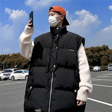电商DSA028-MJ2302100聚酯P75新款港风百搭马甲男控108，男装背心/马甲，电商A028