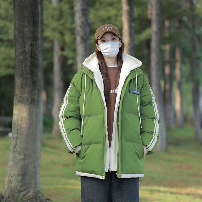 港风潮牌新款织带连帽棉服潮流保暖棉衣M082-P100控139,男装棉衣,星座717
