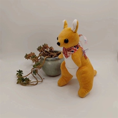 晓童毛绒玩具 七寸围巾袋鼠