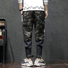 20秋季迷彩潮流工装韩版宽松日系大码休闲裤迷彩+5，男装休闲裤，电商A009A（原A058A）