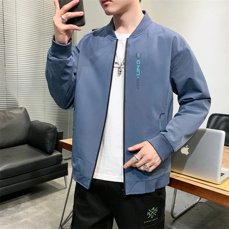 数据好高品质秋装青春版男装棒球领休闲夹克时尚男外套B303,男装夹克,星座301D(原星座1004-8）