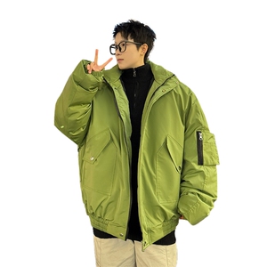 棉服男冬季新款港风宽松连帽棉衣MF9006-P90图片