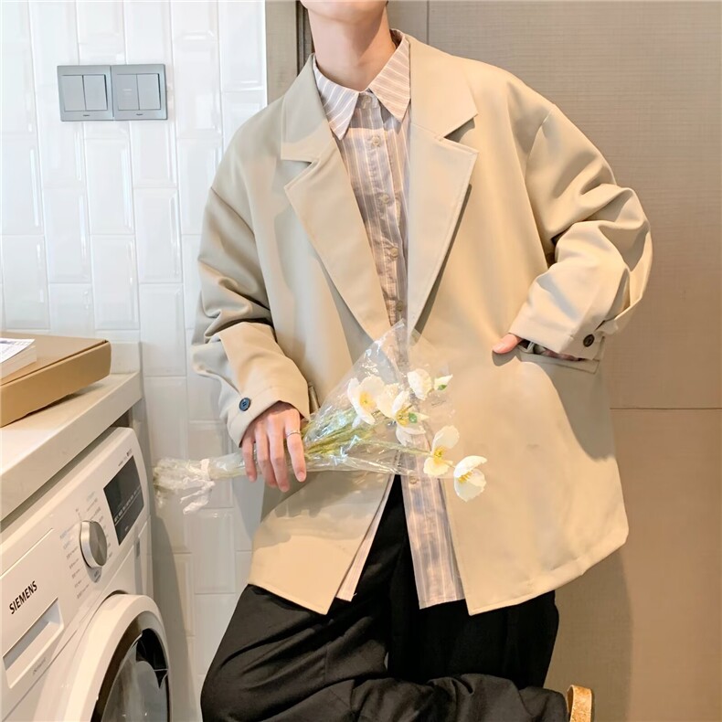 2025秋季新款文艺复古宽松小西装西服XZ1093,男装西服,星座1108