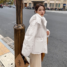 50绒短款现货连帽短羽绒外套2C122-D2350-P175-K268，女装羽绒服，2C122