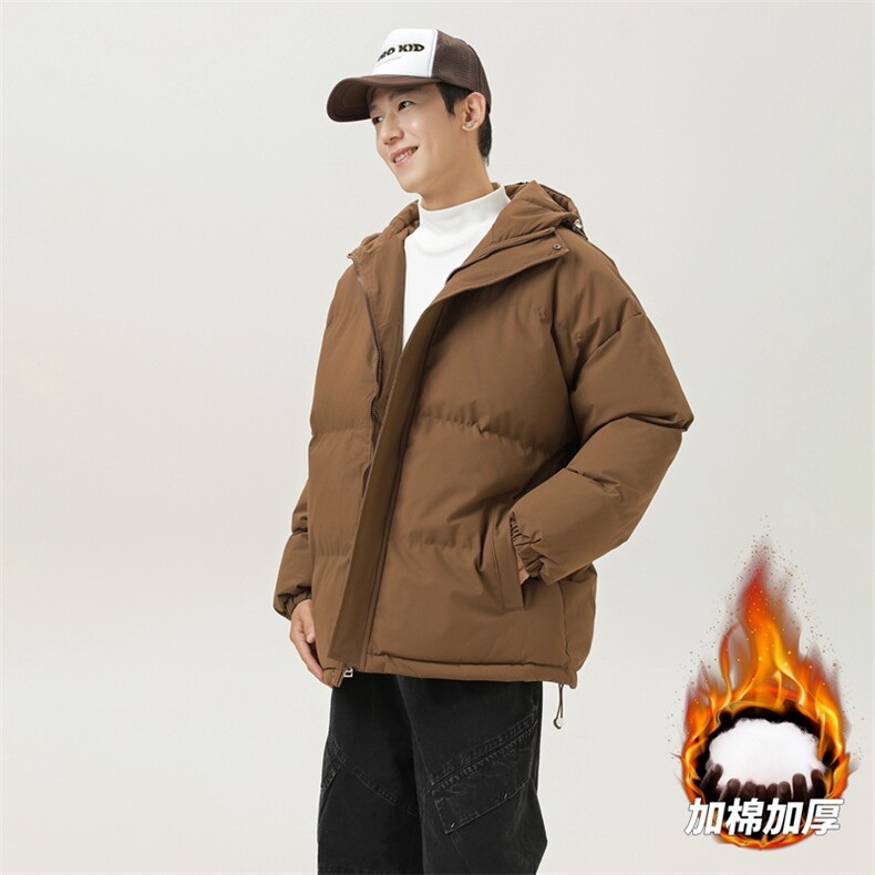 棉服男连帽青少年学生加厚棉衣服情侣男女宽松外套MY8555-P60特,男装棉衣,星座610（原A335）