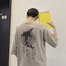 夏季日系卡通印花短袖T恤男潮流圆领半袖青少年打底衫DS342TP25，男装T恤，电商A102