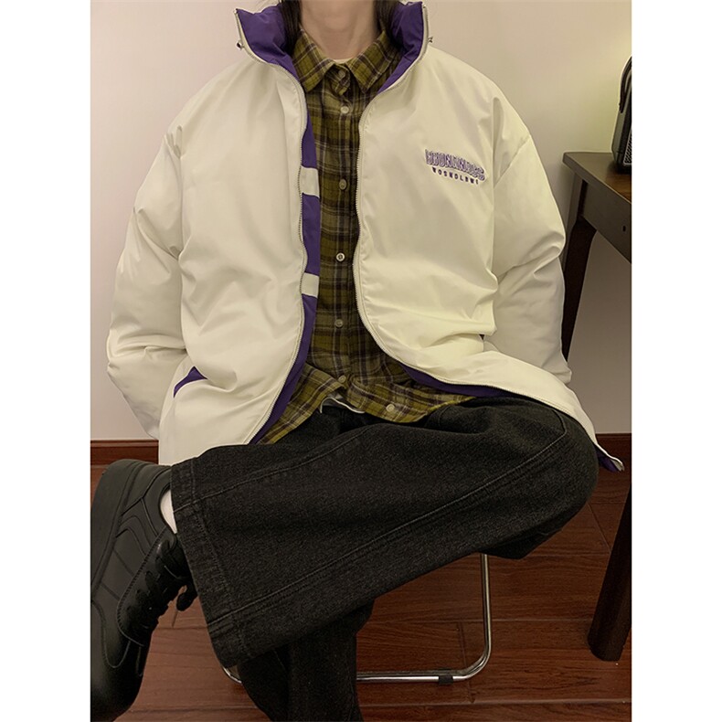 XZ213-GLMY8865-P148控168抖音品质直播供货刺绣双面穿三防棉服,男装棉衣,星座213