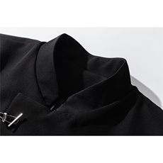 白底中式金属盘扣设计西服男：96%聚酯纤维4%氨纶XF77071P85控128，男装西服，星座226-1