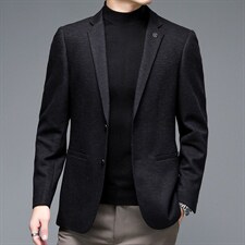 2023秋季新款西服男商务休闲小西装外套中年男士单西潮流时尚百搭，男装西服，电商B212（原钱塘6029）