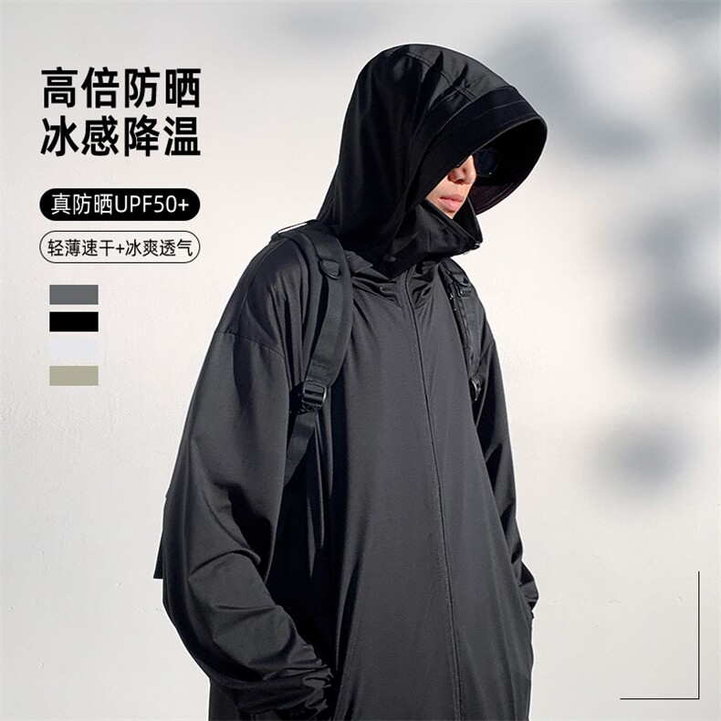 【UPF50+防晒衣】X5458-TP45 控价78 夏季户外运动男轻薄抗晒外套图片