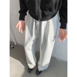 宽松弯刀裤垂感休闲裤男长裤弹力运动裤KD663-P50图片