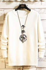M67070-P45加绒款-P65圆领毛衣男大码针织衫男毛线衣线衫砖墙，男装针织衫/毛衣，电商A040A