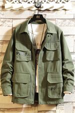 2021春秋季新日系墙纸风大码潮男印花翻领工装夹克外套J965-P85，男装夹克，电商A001