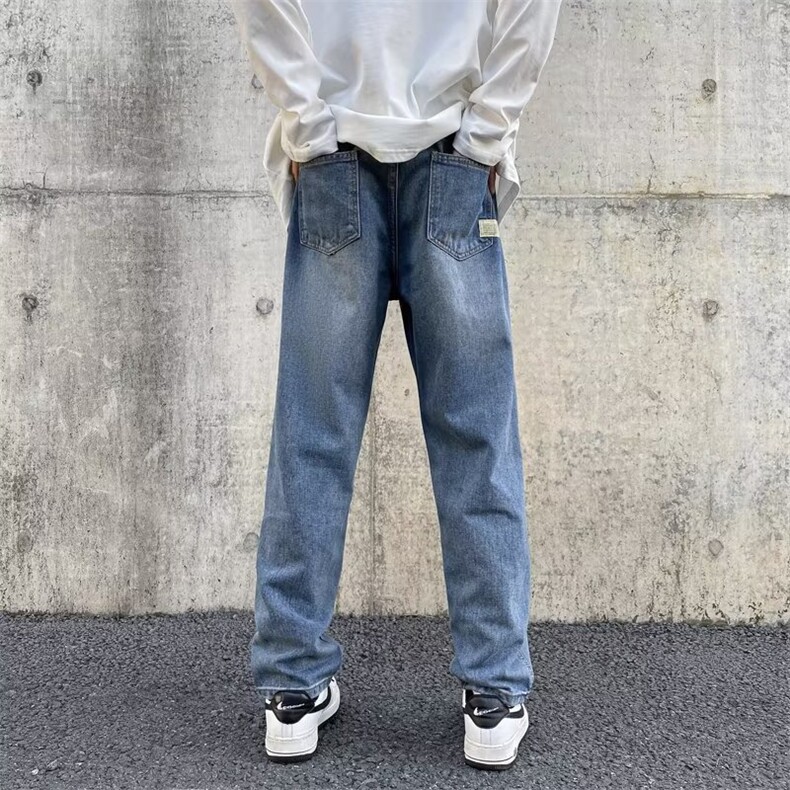 美式牛仔裤男春秋新款休闲直筒裤XB35P40,男装牛仔裤,星座1116-2