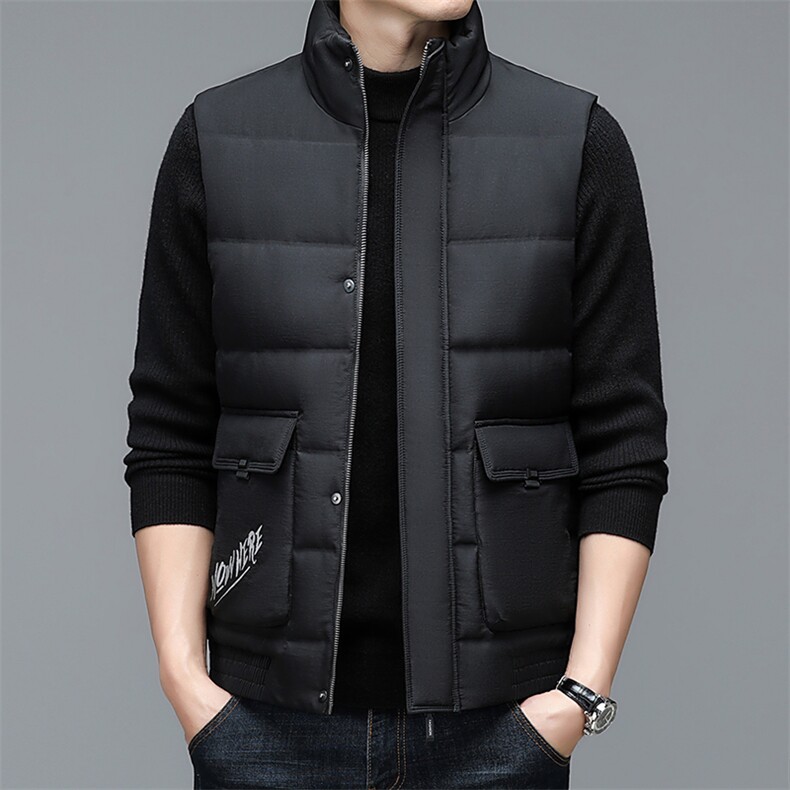 CXYF59387钱塘2020-2中青年男士冬季马甲厚款时尚休闲羽绒服P137,男装羽绒服,钱塘207-2