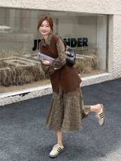 法式女装休闲风时尚套装衬衫套装慵懒风气质INS风春秋显瘦气质，女装套装/套裙，浙宝301
