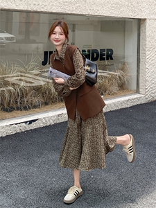 法式女装休闲风时尚套装衬衫套装慵懒风气质INS风春秋显瘦气质图片