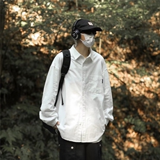 日系复古工装衬衫男女宽松外套C414-P33，男装衬衫，星座1109-3