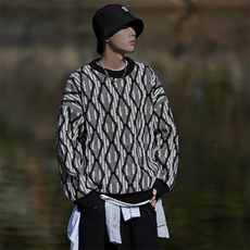 24年针织提花毛衣917-1M2302，男装针织衫/毛衣，星座917-1