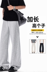 190高个子加长弯刀卫裤男美式高街休闲百搭运动微喇阔腿裤KZ071，男装休闲裤，电商B312